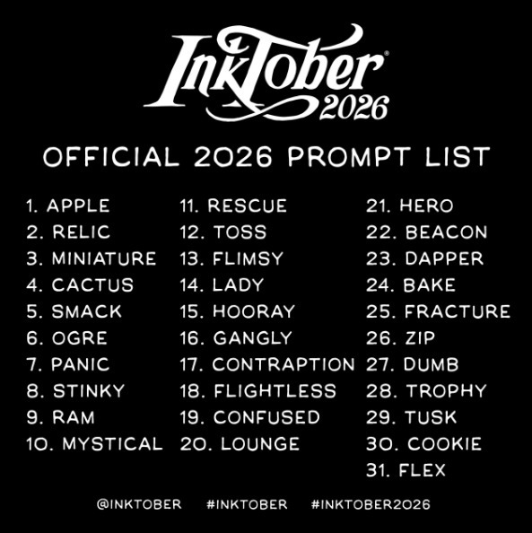 Mensa International -🌍- INKTOBER - 2026 - Challenge
